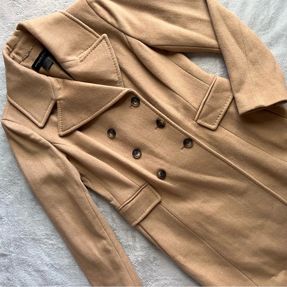 Donna Karan Jackets & Blazers - NWT Donna Karan Wool Cashmere Double Breasted Trench Coat Quiet Luxury Camel 10